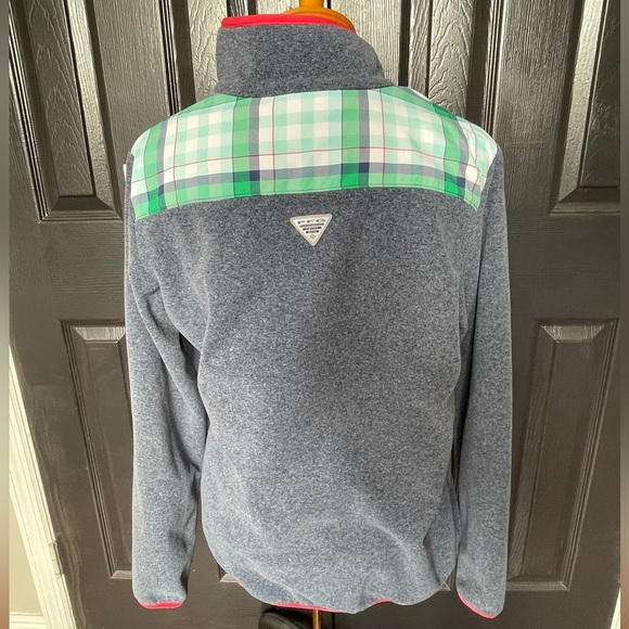 Columbia 1/4 Zip Pullover with Plaid - Picture 2 of 12
